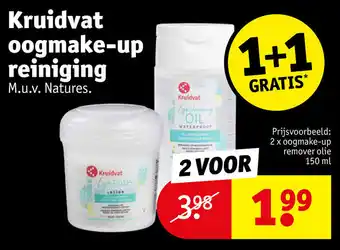 Kruidvat Kruidvat oogmake-up reiniging aanbieding