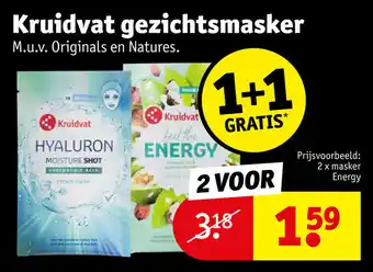 Kruidvat Kruidvat gezichtsmasker aanbieding