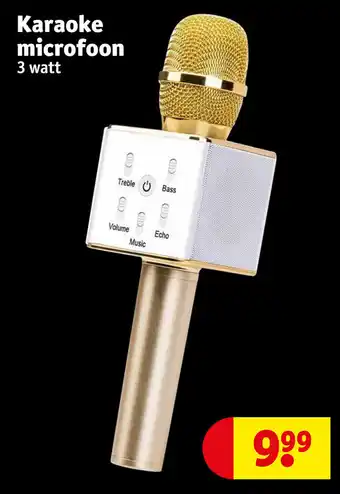 Kruidvat Karaoke microfoon 3 watt aanbieding