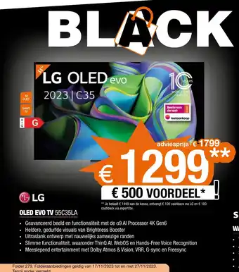 Expert LG OLED EVO TV 55C35LA aanbieding