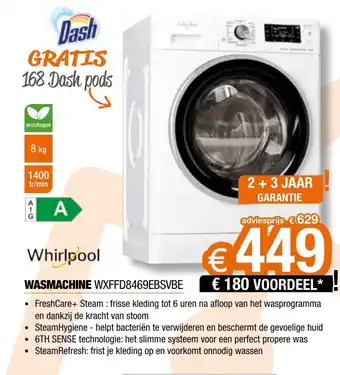 Expert WASMACHINE WXFFD8469EBSVBE aanbieding