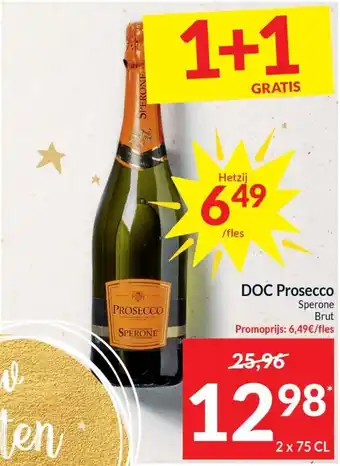 Intermarché DOC Prosecco Sperone Brut aanbieding