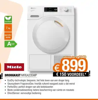 Expert DROOGKAST MITEA235WP aanbieding