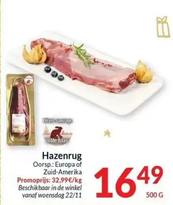 Intermarché Hazenrug 500g aanbieding