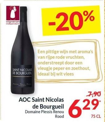 Intermarché AOC Saint Nicolas de Bourgueil 75 cl aanbieding