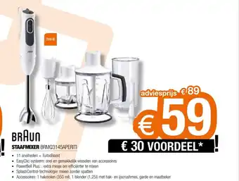 BRAUN STAAFMIXER BRMQ3145APERITI