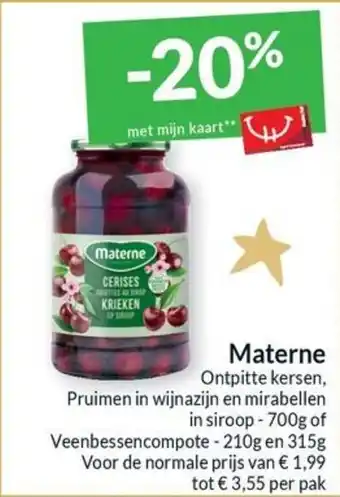 Intermarché Materne aanbieding