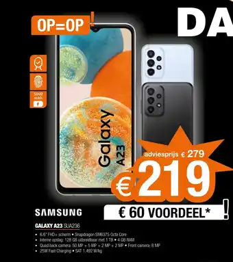 SAMSUNG GALAXY A23 SUA236