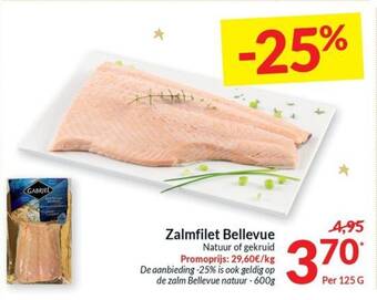 Intermarché Zalmfilet Bellevue 125 g aanbieding