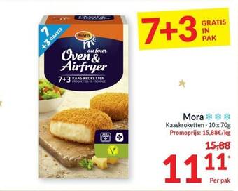 Intermarché Mora Kaaskroketten 10 x 70g aanbieding