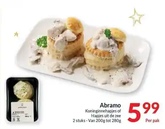 Abramo Koninginnehapjes of Hapjes uit de zee 2 stuks - Van 200g tot 280g