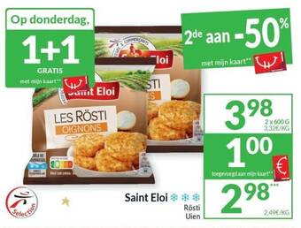 Intermarché Saint Eloi 2 x 600 g aanbieding