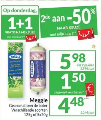 Meggle Gearomatiseerde boter 125g of 5x20g