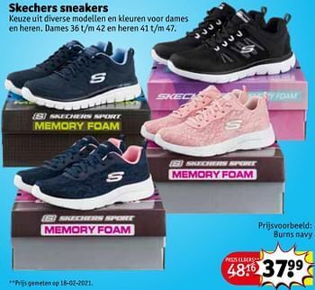 Skechers sneakers burns navy promotie bij Kruidvat