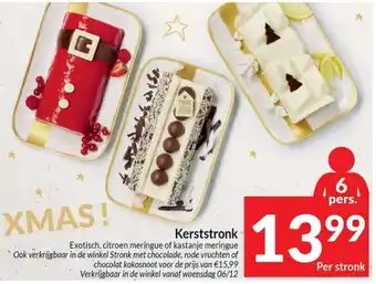 Kerststronk 6 pers