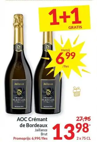 AOC Crémant de Bordeaux Jaillance Brut 2 x 75 cl