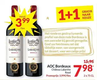 AOC Bordeaux Château Labarthe Rood 2 x 75 cl