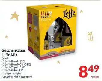 Intermarché Geschenkdoos Leffe Mix aanbieding