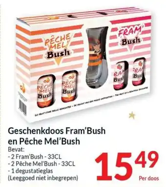 Intermarché Geschenkdoos Fram' Bush en Pêche Mel'Bush aanbieding