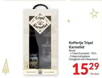 Intermarché Koffertje Tripel Karmeliet aanbieding