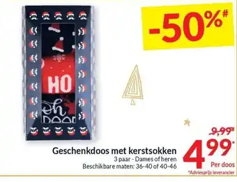 Geschenkdoos met kerstsokken