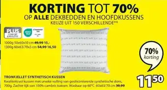 Jysk TRONFJELLET SYNTHETISCH KUSSEN aanbieding