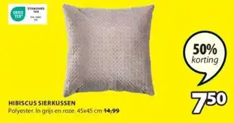 Jysk HIBISCUS SIERKUSSEN 45 x 45 cm aanbieding