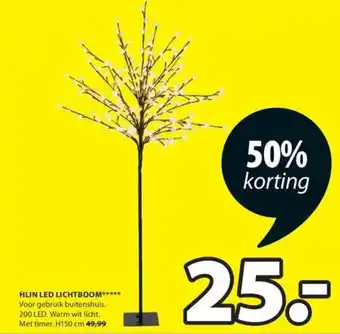 Jysk HLIN LED LICHTBOOM aanbieding