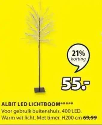 Jysk ALBIT LED LICHTBOOM aanbieding