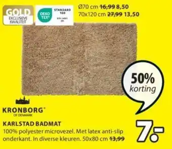 Jysk KARLSTAD BADMAT aanbieding