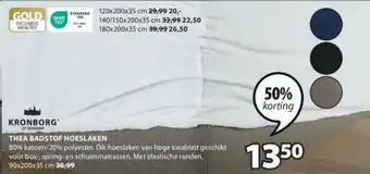 Jysk THEA BADSTOF HOESLAKEN aanbieding