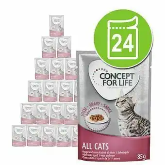 24x85g All Cats in Gelei Concept for Life Kattenvoer