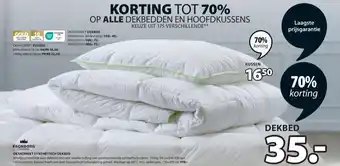 Jysk OKSHORNET SYNTHETISCH DEKBED aanbieding