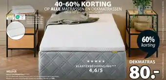 Jysk GOLD T30 DEKMATRAS aanbieding