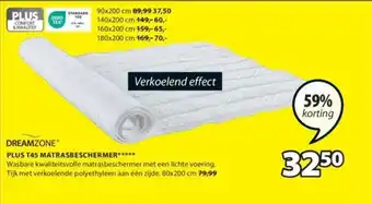 Jysk PLUS T45 MATRASBESCHERMER aanbieding