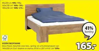 Jysk VEDDE BEDFRAME aanbieding