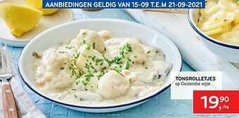 Tongrolletjes op oostendse wijze