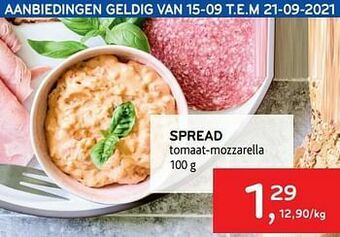 Spread tomaat-mozzarella