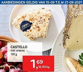 Alvo Castello met ananas aanbieding