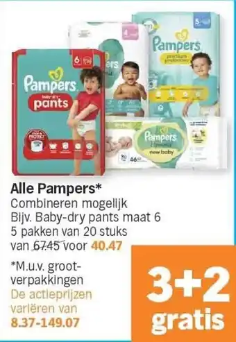 Albert Heijn Alle pampers aanbieding