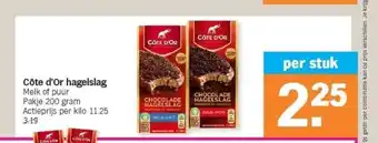Albert Heijn Côte d'or hagelslag aanbieding