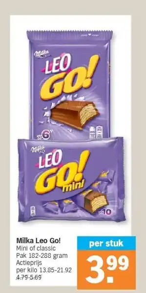 Albert Heijn Milka leo go! aanbieding