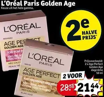 Kruidvat Age perfect golden age dagcrème 50ml aanbieding