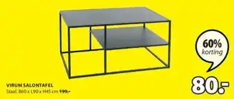 Jysk VIRUM SALONTAFEL aanbieding