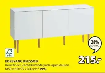 Jysk KORSVANG DRESSOIR aanbieding