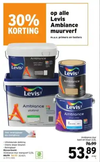 GAMMA Levis Ambiance muurverf aanbieding