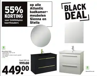 GAMMA Atlantic badkamermeubelen Sienna en Stella aanbieding