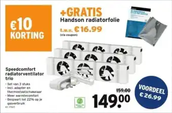 GAMMA Speedcomfort radiatorventilator trio aanbieding