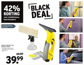 GAMMA Kärcher Window Vac Classic Yellow aanbieding