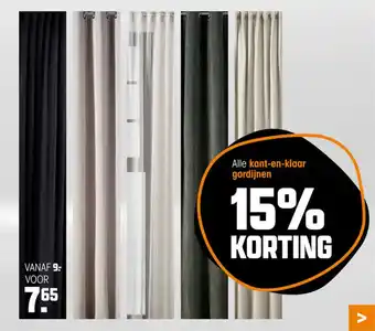 Kwantum Kant-en-klaar gordijnen aanbieding